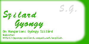 szilard gyongy business card